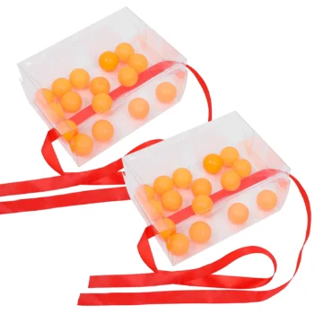 2 Sets -pong Ball Shake Box Prop Party Table tennis Game Prop Adults Interactive Game shaking box ball Family Team game Supplies