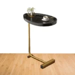 Side Table For Couch C Shaped Coffee Tea Sofa End Couch Table Slide Under Sofa Table Rustic Snack Tea Table Narrow Slim Couch