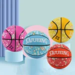 Size 5 Basketball for Children PU Moisture Absorption Leather Quick Dry Durable Wear-resistant Ball School Training Basketball