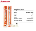 kf-Se9ca470718284f1ba3914e877bb240f40-Kawasaki-King-Kong-100-500-Feather-Shuttlecock-Badminton-For-Clubs-Training-Racquet-Sports-Speed-76-77