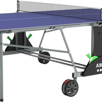 KETTLER Sport Axos Outdoor Table Tennis Table Bundle with Rackets and Balls
