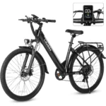 26" Electric Bike for Adults,Step Through Electric Bicycle with 350W Motor,36V 9Ah Removable Battery,20MPH E-Bikes with 7-Speed