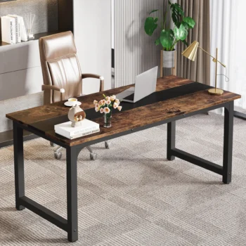 Tribesigns Modern Computer Desk Large Office Desk Computer Table Study Writing Desk Workstation for Home Office