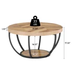 kf-S426df458aaf4465280b7ce294f501314U-Tribesigns-31-7-Round-Coffee-Table-Industrial-2-Tier-Circle-Coffee-Table-with-Storage-Shelves-Modern