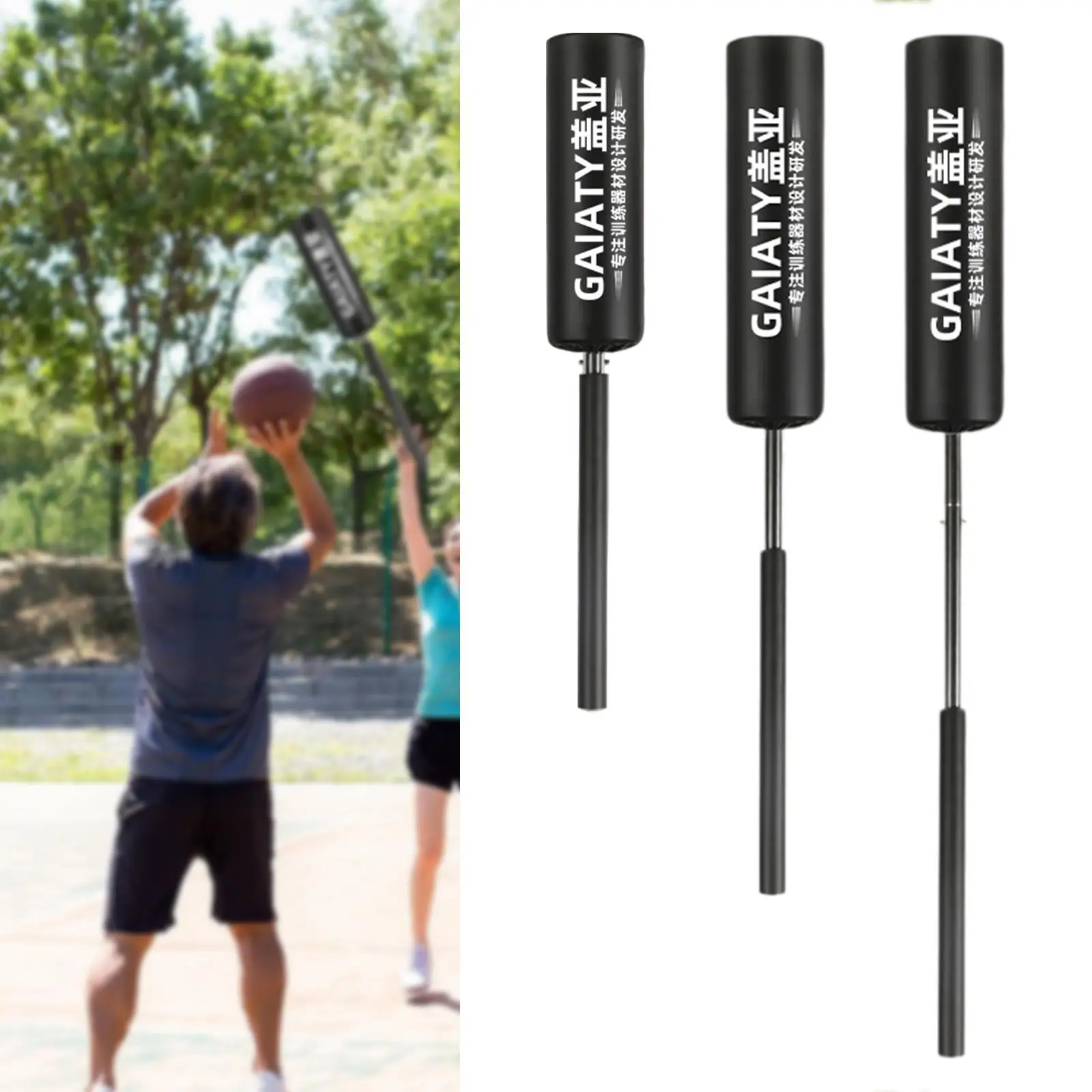 Padded Blocker Gym Speed Reaction Trainer Basketball Blocking Pad Defense Stick for Basketball Boxing Mma Martial Arts