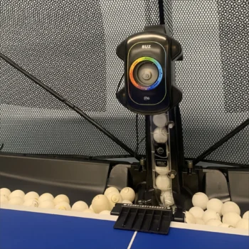 Table Tennis Automatic Launcher,Robot P6 PING PONG Training Machine, Automatic Tennis-Ball-Machine For 40mm, 40mm + Balls