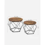 kf-S617794f8baab4819bd1d97ecd603b109x-VASAGLE-Small-Coffee-Table-Set-of-2-Bedroom-Office-Rusti-Round-Coffee-Table-with-Steel-Frame