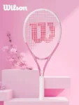 Wilson Tennis Rackets Professional Adults Beginner Carbon Alloy Rackets with Line Self-Practice Beginner Elastic Tennis Racket