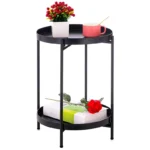 kf-S2aeceffbc18340e781c6602f2c1c9f0az-2-Tier-Round-Side-Table-End-Table-Metal-Sofa-Coffee-Table-Small-Folding-Table-Living-Room
