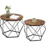 kf-S617794f8baab4819bd1d97ecd603b109x-VASAGLE-Small-Coffee-Table-Set-of-2-Bedroom-Office-Rusti-Round-Coffee-Table-with-Steel-Frame