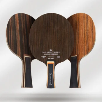 Table Tennis Racket Bottom Plate 5-Ply PingPong Blade Paddle Long Handle Ebony Dalbergia Iron Sword Wood PingPong Racket Parts