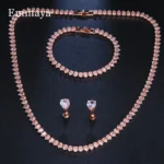 kf-S598c1d0334a24f939e860a6d2f14b2c3M-Emmaya-Zircons-Gorgeous-Cubic-Zirconia-White-Gold-Color-Round-Wedding-Bridal-Necklace-Earrings-Party-Jewelry-Set
