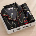 2024 Pajamas For Women Silk Satin Suit Female Casual Pijama Mujer Autumn Suit Female Couple Pajamas Summer pijama hombre New 5XL