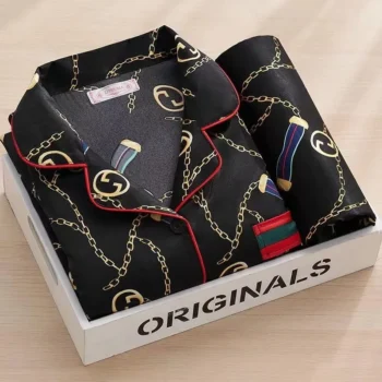 2024 Pajamas For Women Silk Satin Suit Female Casual Pijama Mujer Autumn Suit Female Couple Pajamas Summer pijama hombre New 5XL