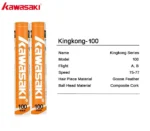 kf-Se9ca470718284f1ba3914e877bb240f40-Kawasaki-King-Kong-100-500-Feather-Shuttlecock-Badminton-For-Clubs-Training-Racquet-Sports-Speed-76-77