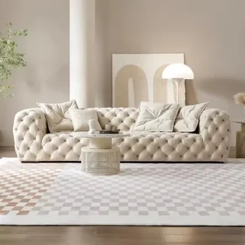 EZ-hm high-end creamy chesterfield sofa living room furniture comfortable couch Italian creative light luxury postmodern sofa