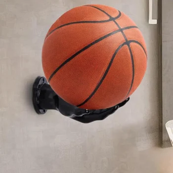 2pcs Basketball Wall Holder Hand Shaped Basketball Storage Rack Soccer Wall Decor For Soccer Basketball Volleyball Sports Room