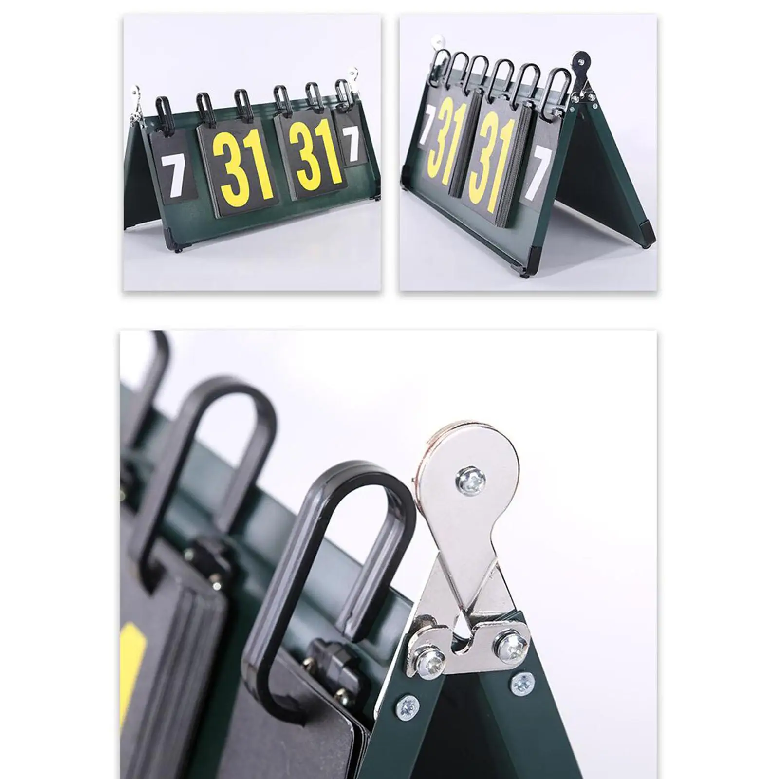 Flip Sports Scoreboard Score Board Practical Basketball Portable Tabletop Score Flipper Score Keeper for Billiards Volleyball