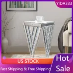 kf-S6674707c0d3c4a25b1a540c4fa075800W-Pregaspor-Silver-Mirrored-end-Table-Coffee-Table-22-H-Gorgeous-Side-Table-with-Crystal-Inlay-Small