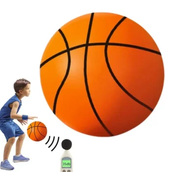Indoor Basketball Silent Noiseless Basketball Professional Size 3/5 Quick Bounce Airless Foam Indoor Basketball For Quick & Soft