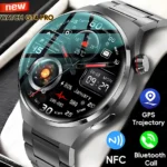 2024 New GT4 Pro GPS Smart Watch AMOLED HD Screen Bluetooth Call For Men Flashlight Heart Rate Rugged Military Woman Smart Watch