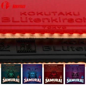 KOKUTAKU Table Tennis Rubber Pimples In ITTF Certificated BLütenkirsche 868 SAMURAI 2.2mm Thickness Ping Pong Rubber with Sponge