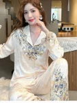 kf-S3bf8518d91ca41ddbeca381e3176377fg-2024-Spring-Autumn-New-Pajamas-Women-s-Korean-Style-Lapel-Golden-Velvet-Top-With-Pants-For