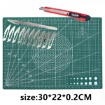 Table Tennis Racket Rubber Cutting Board Cutting Knife Cutting Mat 30*22CM