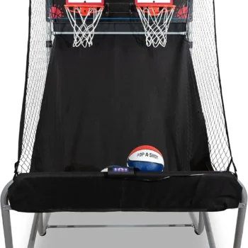 Shot Arcade Basketball Fun at Home Infrared Sensor Scoring 16 Game Modes 7 Balls Foldable Storage for All Players