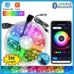 kf-Sa15fd173ca7846f99cce810664ba564eX-Tuya-Smart-BT-Led-Strip-Lights-RGB-2835-5V-USB-Smart-Life-App-Controlled-for-Desktop