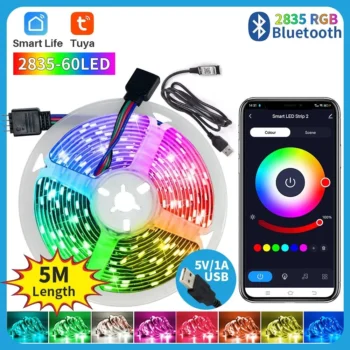 Tuya Smart BT Led Strip Lights RGB 2835 5V USB Smart Life App Controlled for Desktop Screen TV BackLight Diode Tape