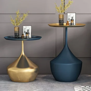 Luxury End Tables Nordic Rock Board Coffee Table Modern Creative Sofa Side Table Small Corner Table Bedroom Furniture Endtable