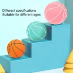 Bouncing Mute Ball Indoor Silent Basketball 24cm Foam Basketball Silent Soft Ball Size 7 Air Bounce Basket Ball 3/5/7 Sports Toy