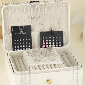 81 Pcs Vintage Elegant Imitation Pearl Zircon Butterfly Pendant Earrings Ring Necklace Bracelet For Women Daily Wear Jewelry Set