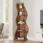 kf-Scd137ec551da48e28de8b2722bc446a45-Tribesigns-Corner-Shelf-Rustic-5-Tier-Wall-Corner-Bookshelf-Stylish-Corner-Small-Bookcase-Storage-Rack-Plant