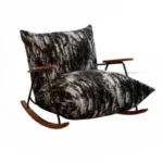 Relaxing Chair Ground Chiffon Makeup Dressing Table Swivel Recliner Sofa Aesthetic Room Lounge Armchair Black Chairs Furniture