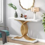 kf-S62e70b2f56ba46758bc8476c8098d000e-Tribesigns-Gold-Entryway-Table-Modern-39-Inch-Console-Faux-Marble-Narrow-Wood-Sofa-with-Geometric-Metal