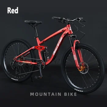 27.5 Inch Mountain Bicycle Soft Tail Dual Shock Absorber Locked Fork Oil Disc Brake Adult Variable Speed Soft Tail MTB Bike