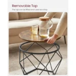 kf-S617794f8baab4819bd1d97ecd603b109x-VASAGLE-Small-Coffee-Table-Set-of-2-Bedroom-Office-Rusti-Round-Coffee-Table-with-Steel-Frame