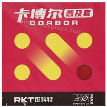 2 Pcs/Lot Reactor CORBOR Pimples In Table Tennis Rubber With Sponge Ping Pong Rubber
