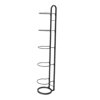 5 Tier Ball Rack Sports Organizer Iron Living Room Basketball Storage Rack