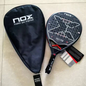 Soft Face Padel Carbon Fiber Tennis Racket, Outdoor Sports Equipment, Men and Women Board Racket, Pala, 18K