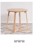 Formwell Small Coffee Table, Round Table, End Table Solid wood frame for chair or sofa