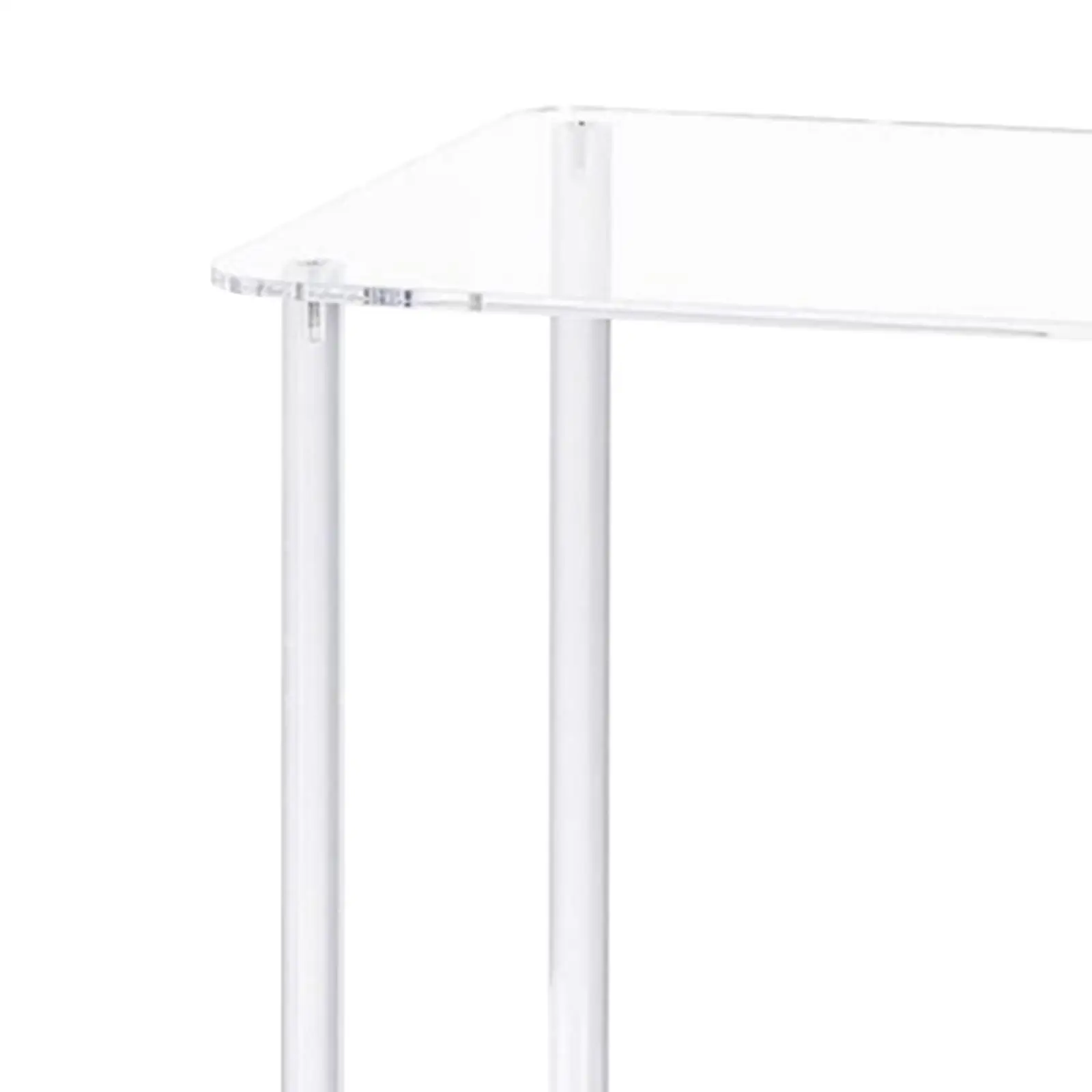 Acrylic Table End Table Bedside Furniture Suitable for Living Room Easy Assembly for Bathroom Hallway Bedroom Bedside Office