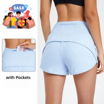 Sale for Sportswear Running Gym Push Up Hot Short Woman Quick Dry Sport With Pocket Outfit for Women Yoga Wear Workout Clothes