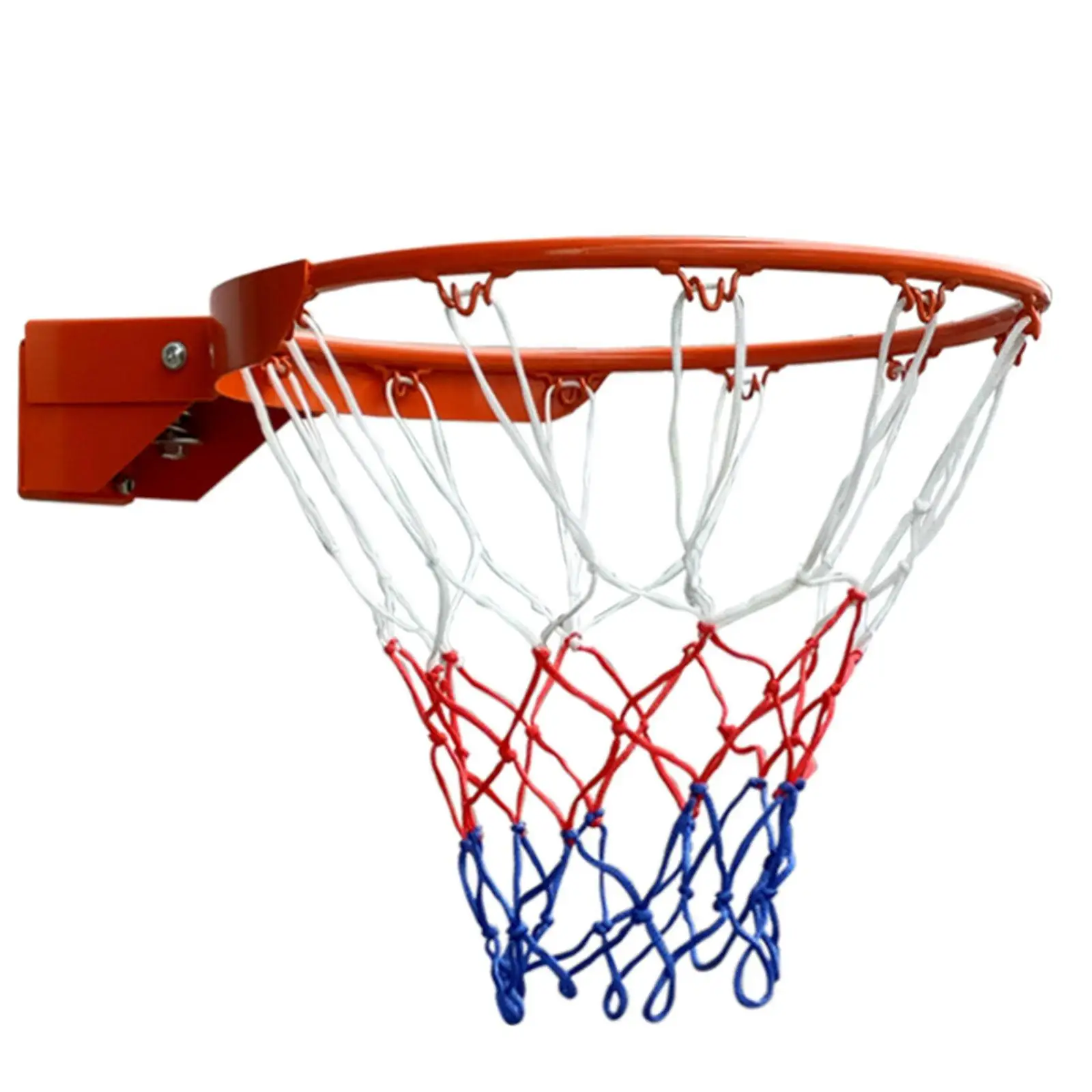 18 inch Basketball Rim 16 mm Steel Tube Easy to Install Adults Standard Basketball Rim for Repairing Garden Home Travel Outdoor