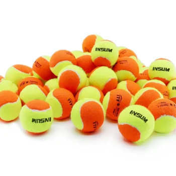 INSUM Beach Tennis Balls for Training Outdoor 50% Standard Pressure Tennis Padel Balls for Children Beginner Paddle Ball