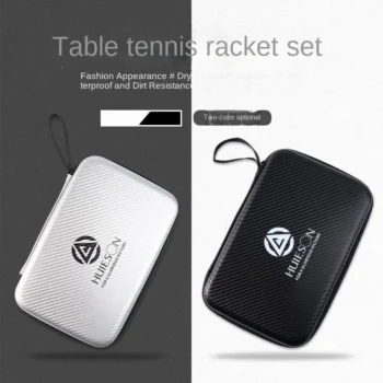 HUIESON Table Tennis Paddle Bag Large Capacity Hard Square Table Tennis Paddle Storage Bag