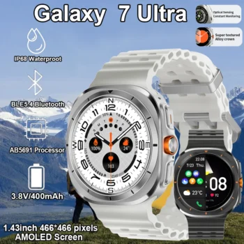 2024 New Galaxy Smart Watch 7 Ultra Men AMOLED Screen Multi-Function Sports Fitness Tracker Health Women smart watch for Samsung