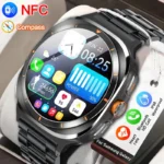 2024 Smartwatch Men AMOLED Screen DT Ultra Smart Watch Bluetooth Call Compass Series 7 NFC Sport Watches Men for Samsung Galaxy